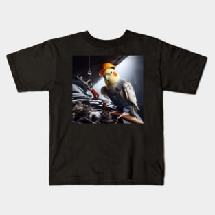 Cockatiel mechanic Kids T-Shirt